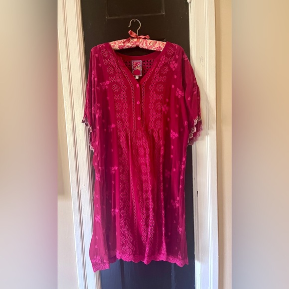 ❤️ Johnny Was Dress With Slip. Size L ❤️ - Picture 2 of 9